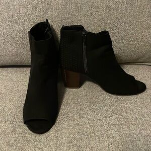Women's Peep-Toe Ankle Boots - Size 8